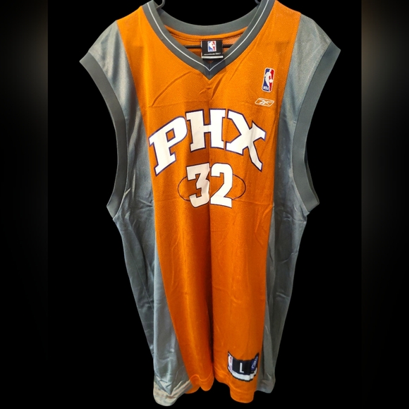 Reebok NBA Amare Stoudemire #32 Orange&Gray Phoenix Suns Jersey Size Large - Picture 1 of 4